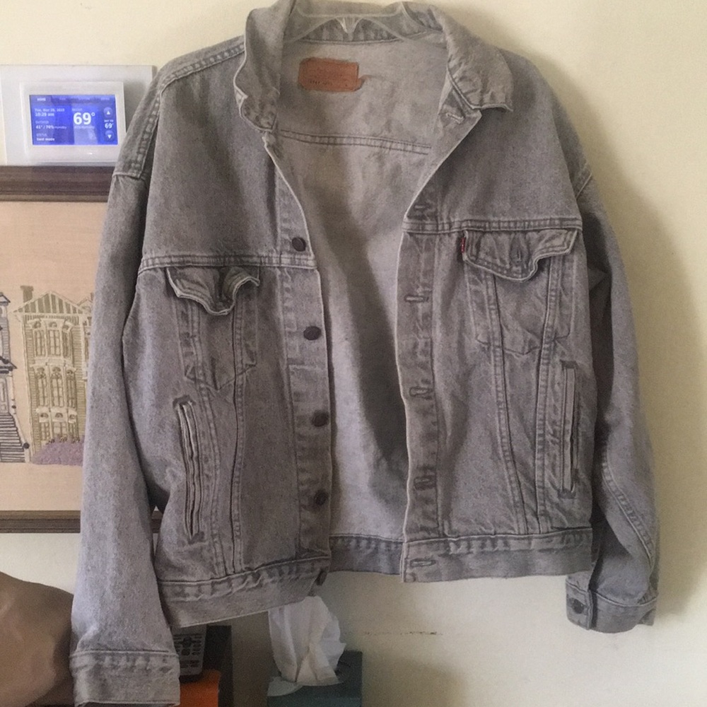 Levi Strauss Faded Grey Denim Jacket *VINTAGE*